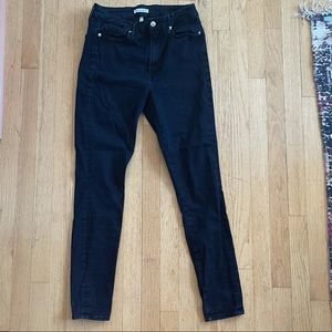 Good American Good Waist Black Jeans